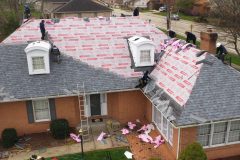 Roof during replacement