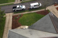 High angle view of roof